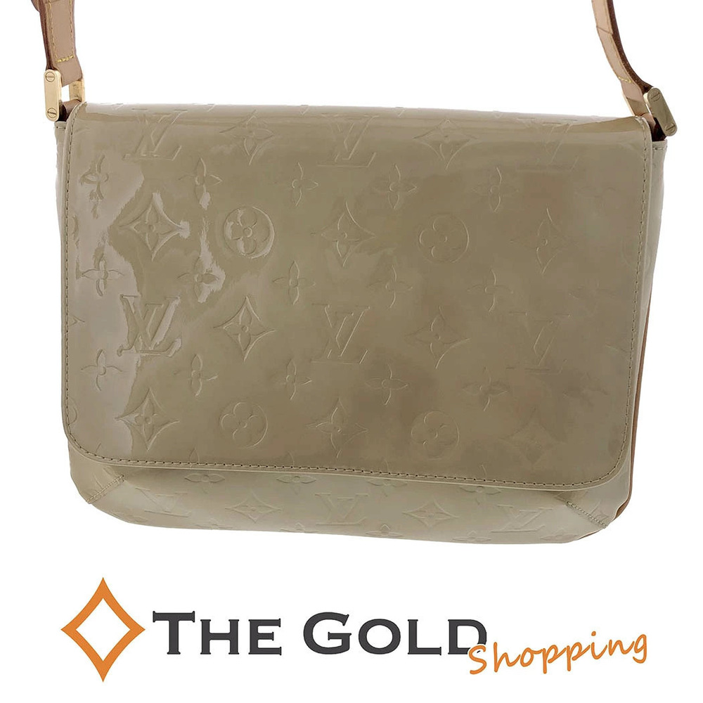 Louis Vuitton Thompson Street Hobo Shoulder Bag Beige Tan
